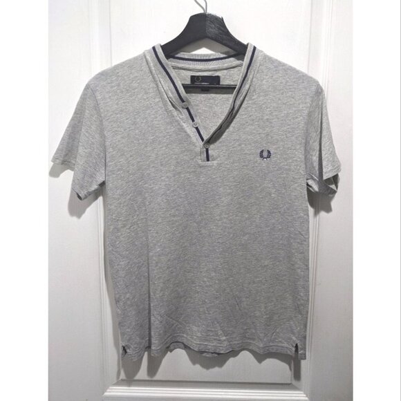 Fred Perry | Bomber collar polo shirt in grey - Picture 2 of 10